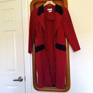 Vintage Lightweight Plaid Trench